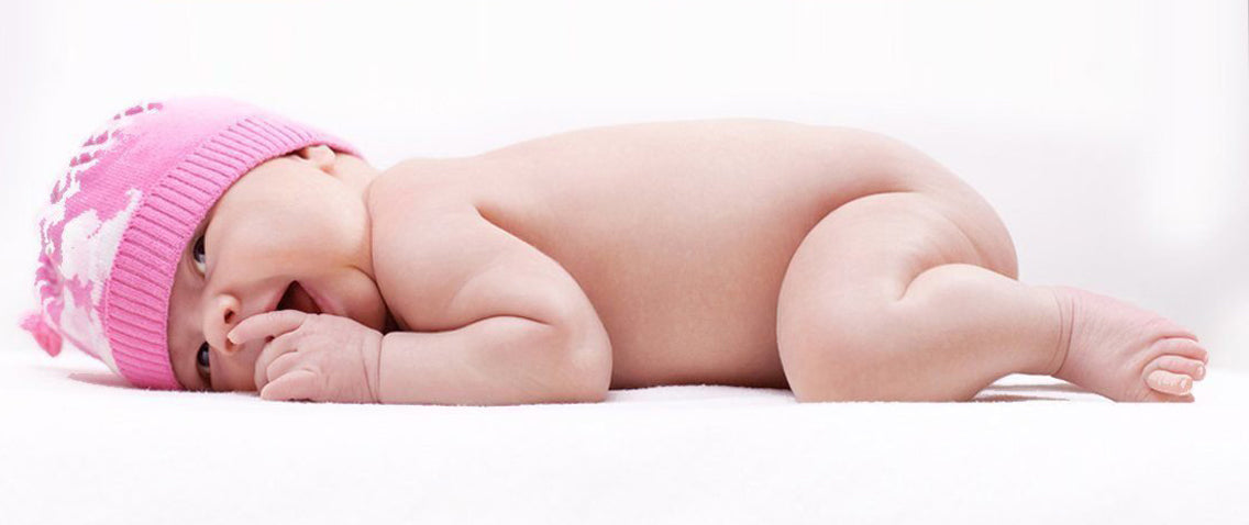 Infant Baby with Hat On