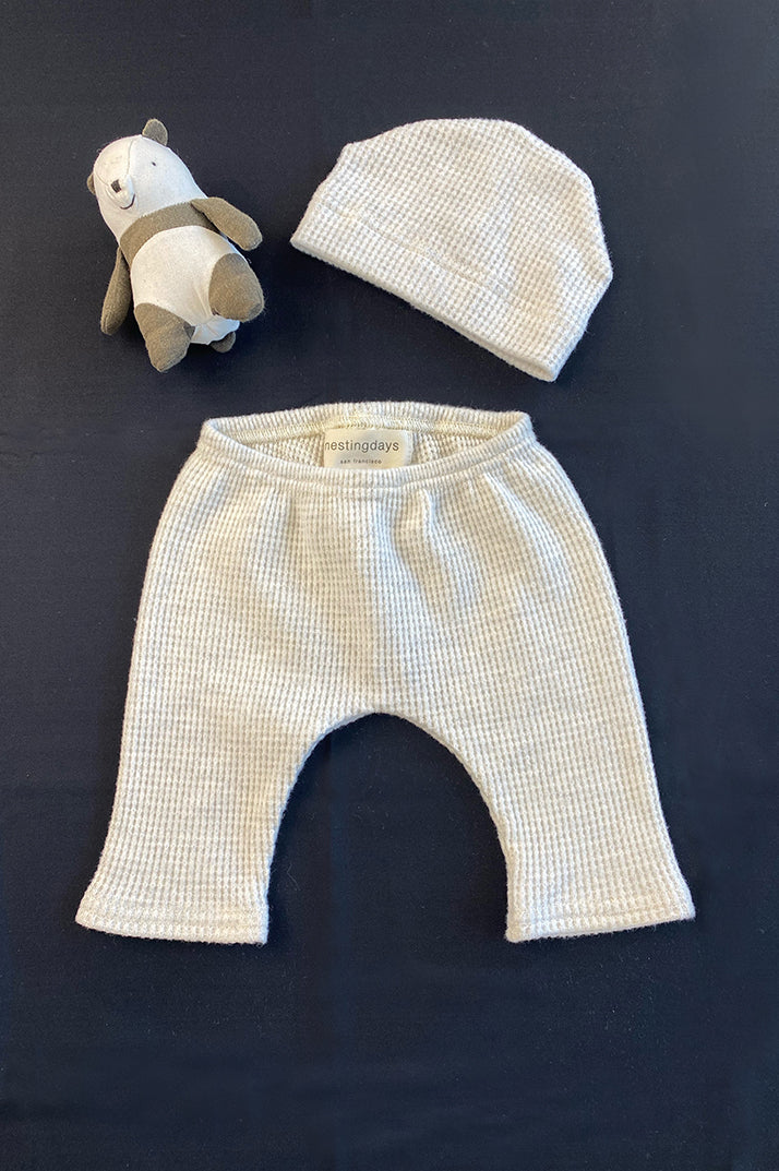 Waffle Weave Baby Hat/Pant