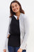 Heather Grey Cardigan + Grey/White Stripe Baby Hat/Pant