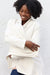 Waffle Weave Creme Cardigan