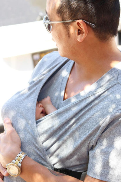 Men's - Grey - Nesting Days, Newborn Carrier - Baby Carrier