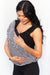 Nursing Cover Up- White / Black Stripe